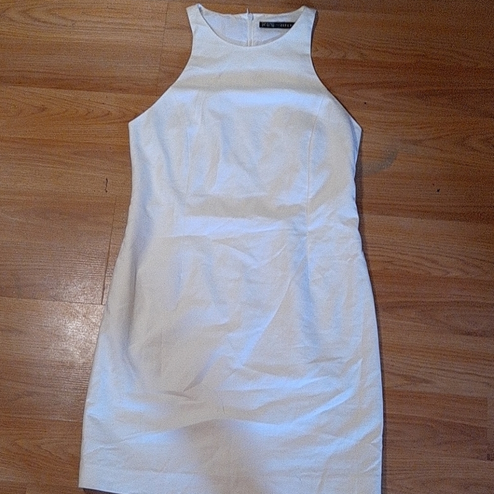 White linen dress